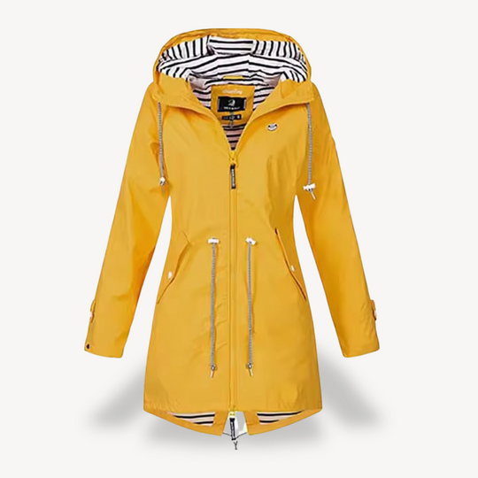 Heidi-Mode | Damen Wasserdichte Kapuzenregenjacke