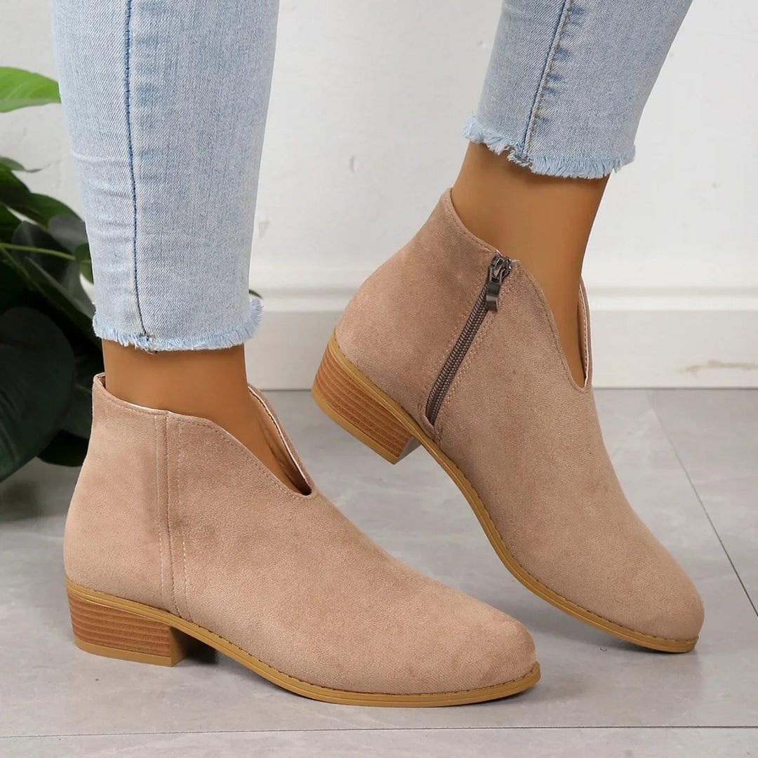 Heidi-Mode | Stilvolle Wildleder Stiefeletten für Damen