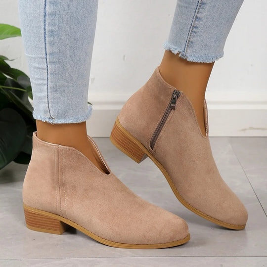 Heidi-Mode | Stilvolle Wildleder Stiefeletten für Damen