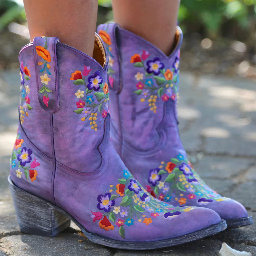 Heidi-Mode | Wetterfeste Cowgirl Weinlese Stiefel