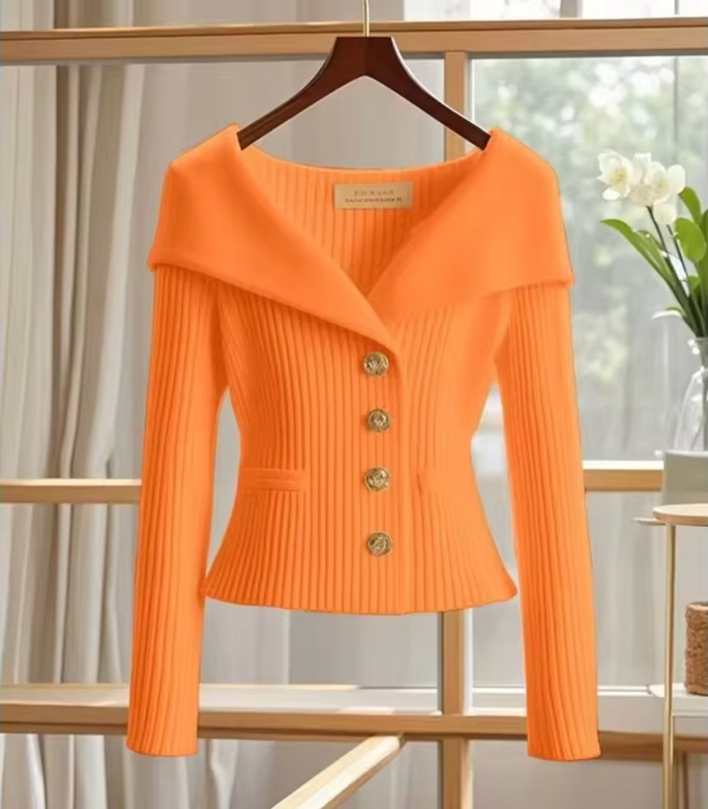 Heidi-Mode | Gestrickte Kurze Strickjacke