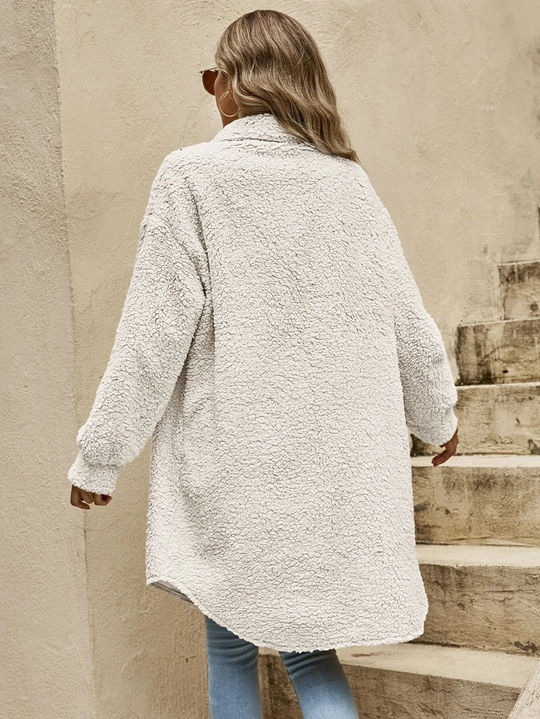 Heidi-Mode | Knopfverschluss Langer Cardigan - Weiches Strickmaterial, Leichter Überwurf, Ganzjahresstil