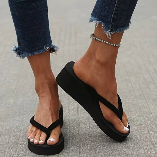 Heidi-Mode | Flip Flop | Bequeme Keilabsatz-Flip-Flops für den Sommer