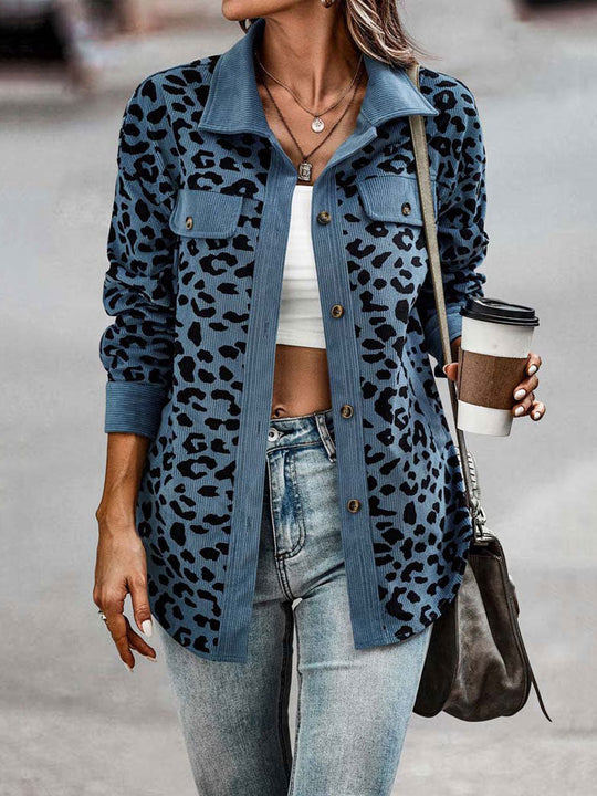 Heidi-Mode | Trendige Zwischen Jacke mit Leopardenmuster