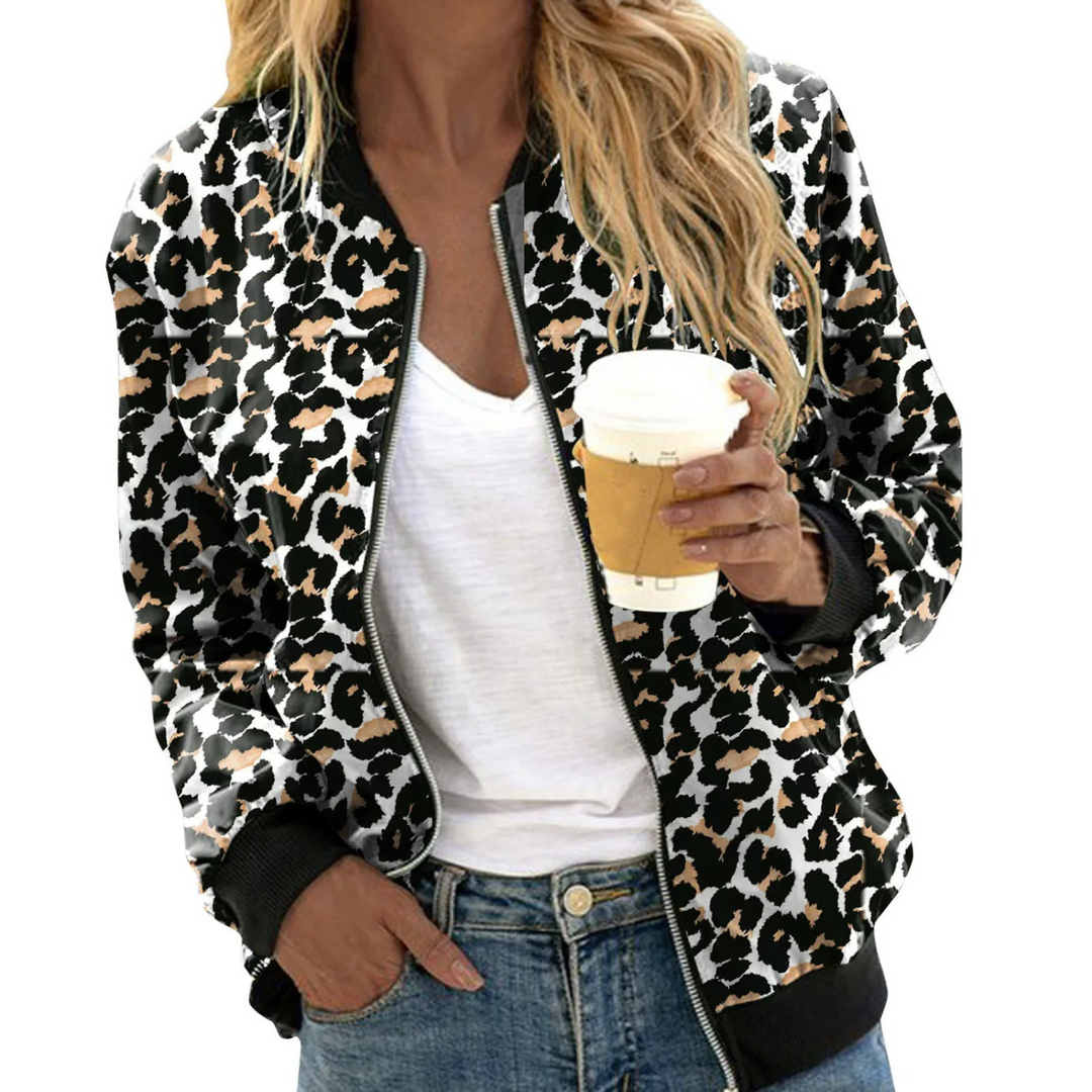 Heidi-Mode | Bomberjacke Brooke mit Panther Stilvoll und Komfortabel