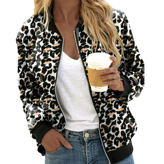 Heidi-Mode | Bomberjacke Brooke mit Panther Stilvoll und Komfortabel