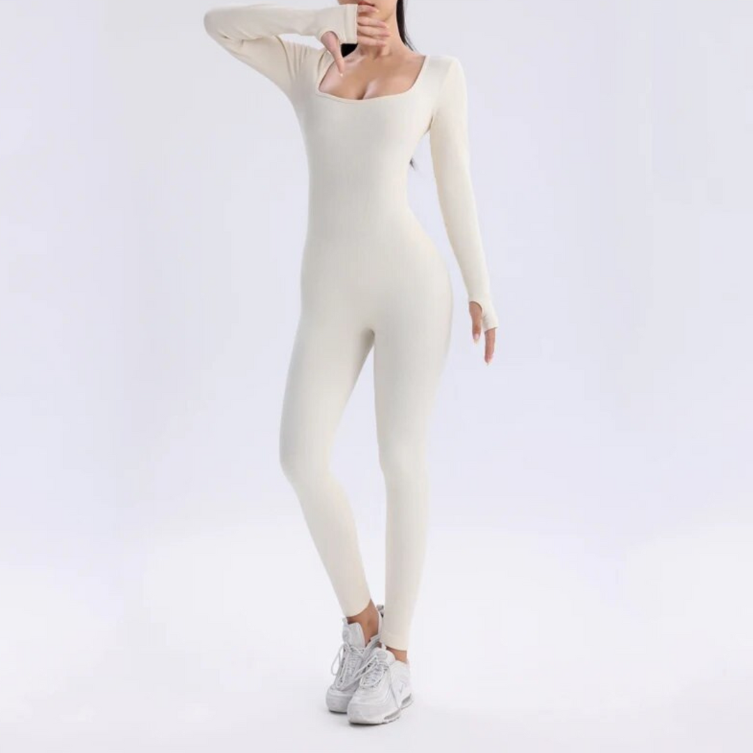 Heidi-Mode | Sleeksculpt Langarm Jumpsuit