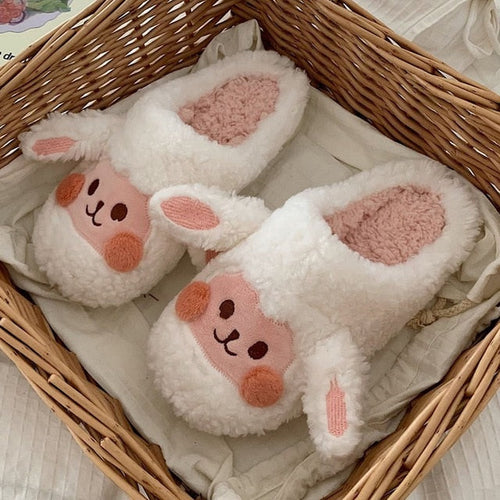 Flauschige Tierpantoffeln