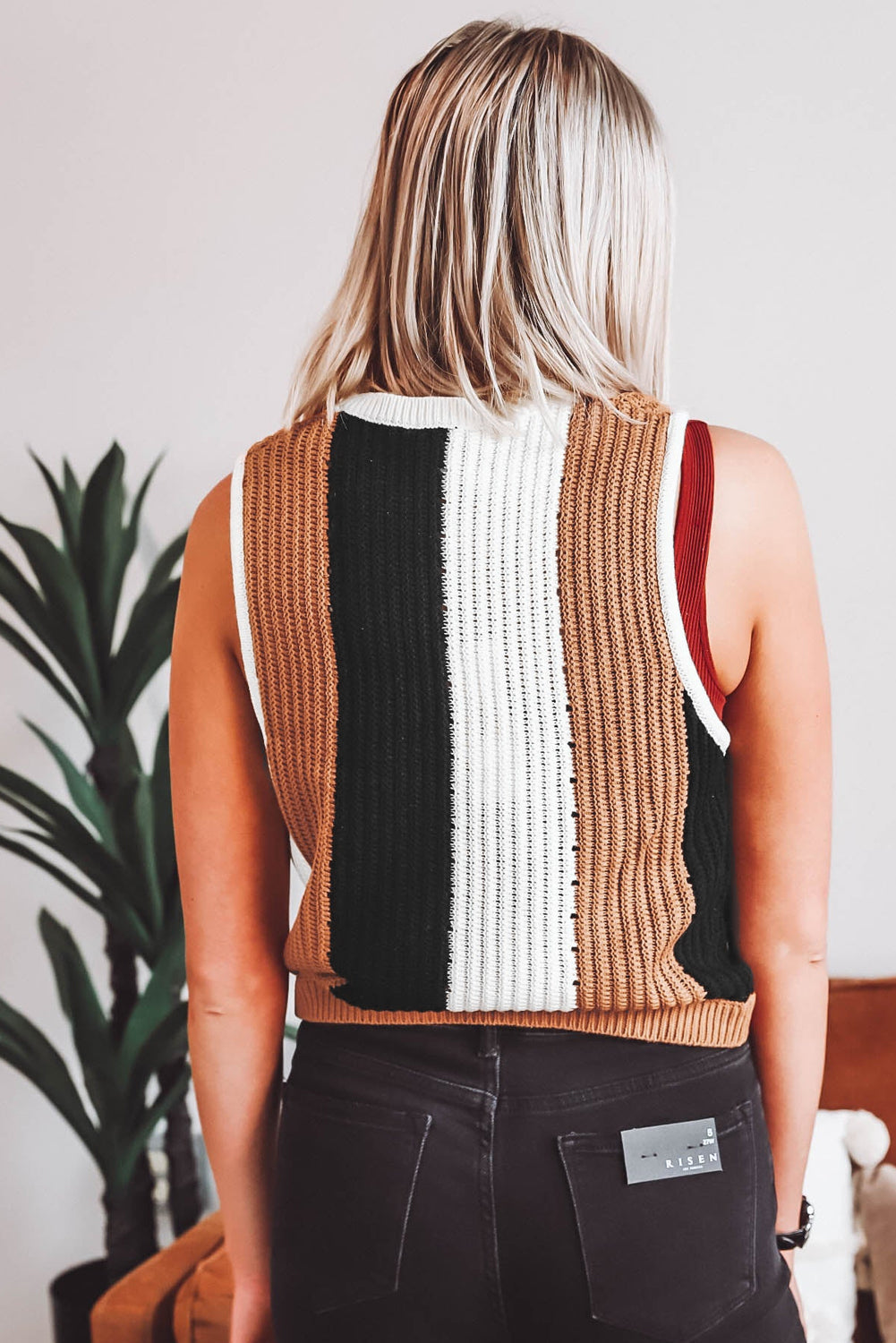 Heidi-Mode | Strickpullunder mit Streifen für Frauen