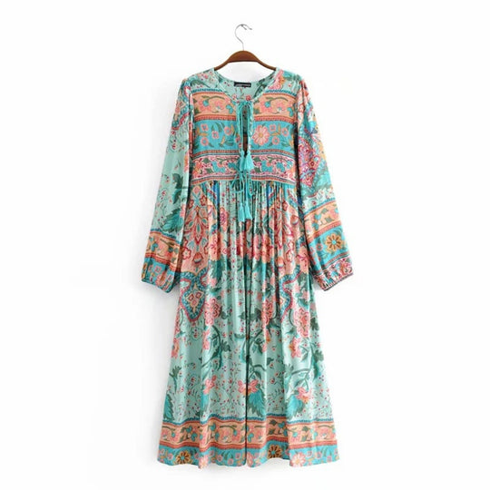 Heidi Mode | Kleid mit böhmischem Print