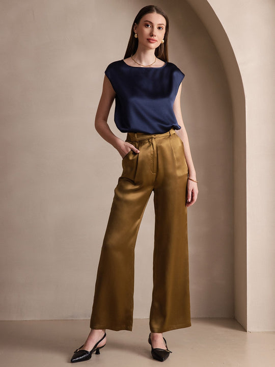 Heidi-Mode | Seiden Kapuze Ärmel Bluse