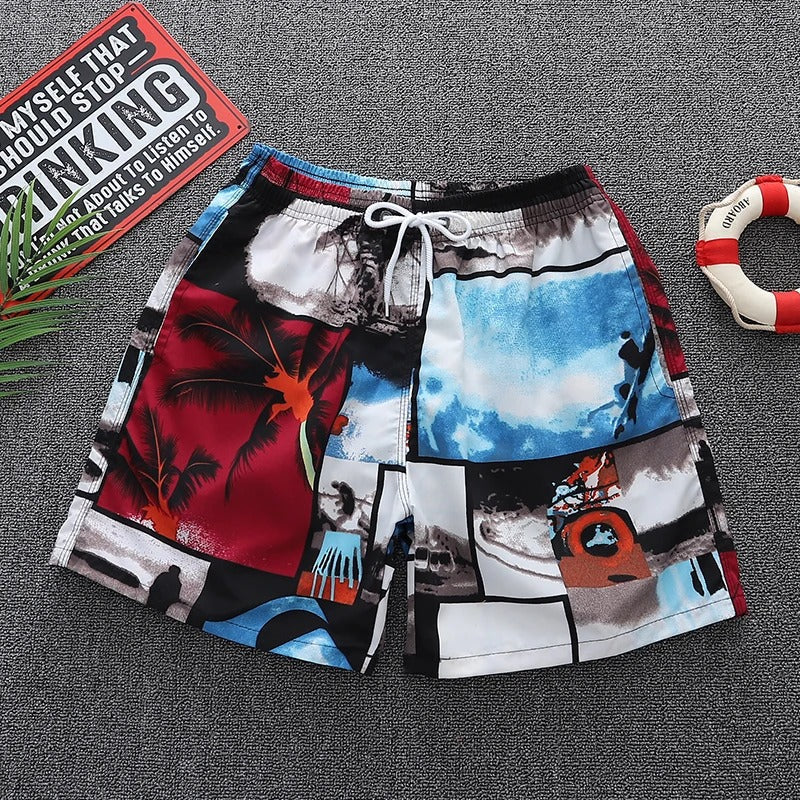 Heidi-Mode | Bademode für Männer mit Stranddruck