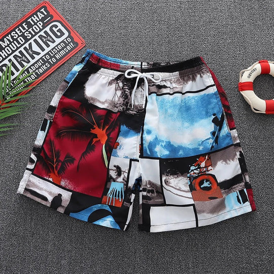 Heidi-Mode | Bademode für Männer mit Stranddruck
