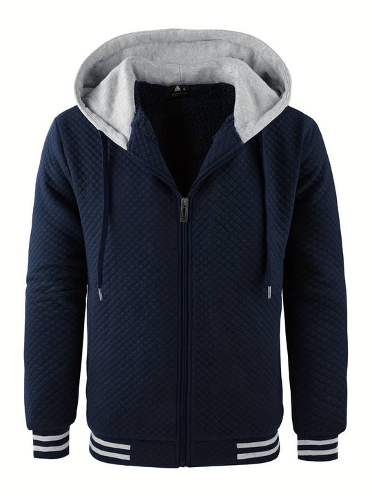 Heidi-Mode Warme Fleece-Hoodie-Jacke für Herren