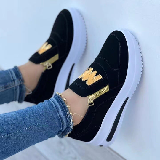 Heidi-Mode | Sportliche Damenschuhe In Übergröße Im Einfarbigen Design