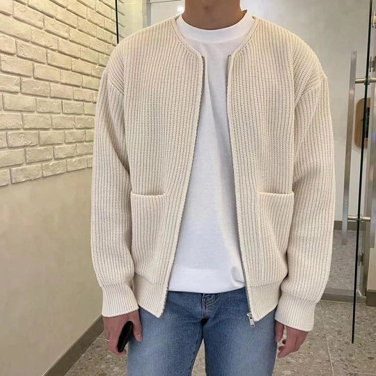 Heidi-Mode | Herren Strickjacke mit Reißverschluss