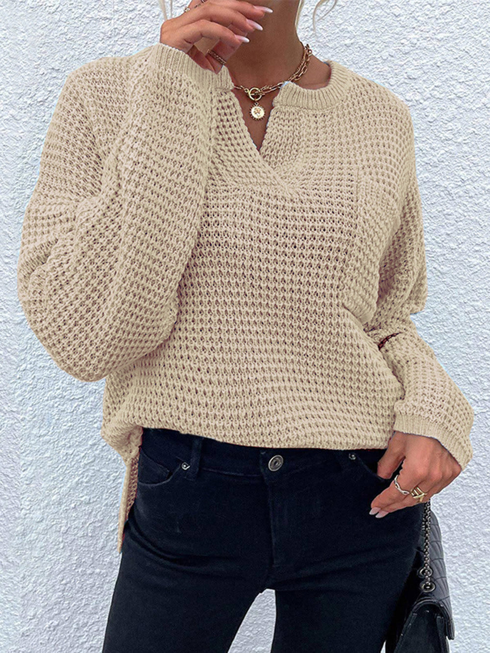 Heidi-Mode | Weich Stilvoll Strick Warm Pullover