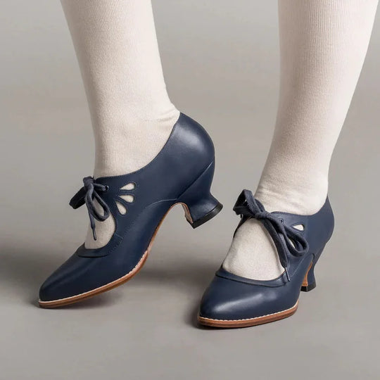 Heidi-Mode | Edwardianische Lederschuhe für Damen