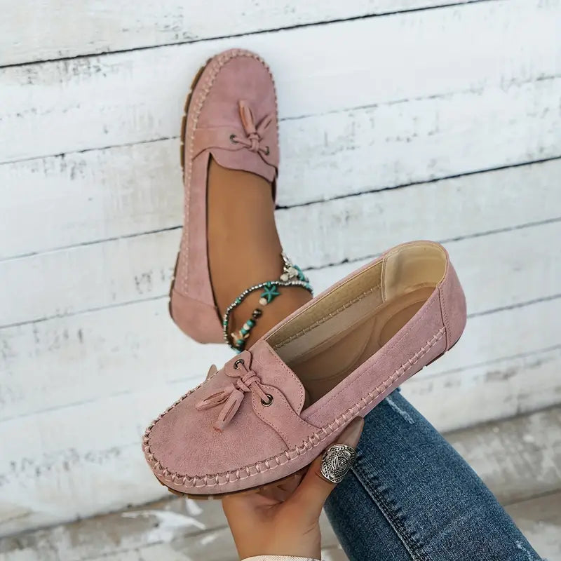Heidi-Mode | Klassische Wild Loafer mit Quastendetail für Damen