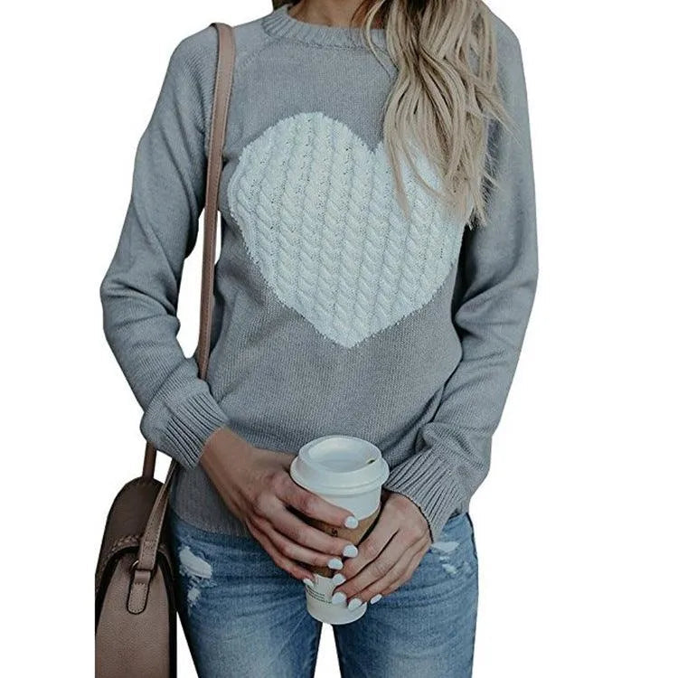 Heidi-Mode | bedruckter Pullover mit Herz