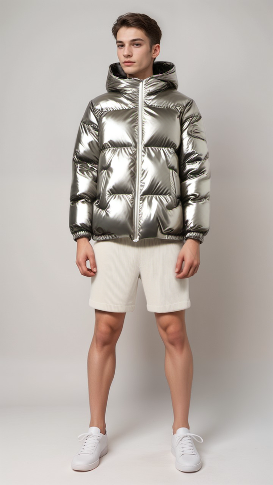 Heidi-Mode | Gepolsterte Winterjacke mit Kapuze Polyester Warm und Wasserabweisend