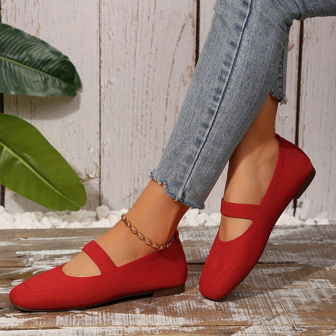 Heidi-Mode | Einfarbige Ballerinas mit Schnürbarem Rücken