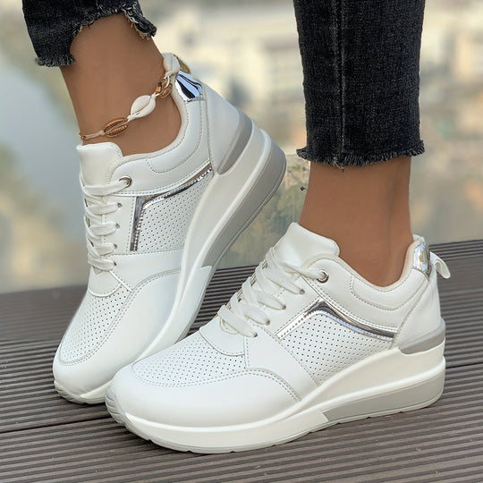 Heidi-Mode | Einfarbige Sneaker Für Damen Ideal Für Den Alltag