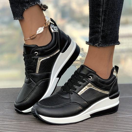 Heidi-Mode | Einfarbige Sneaker Für Damen Ideal Für Den Alltag