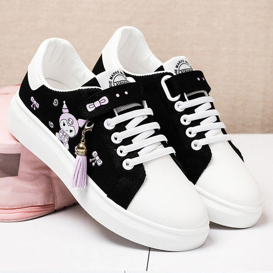 Canvas Sneakers - Kawaii Stil für Alle Jahreszeiten