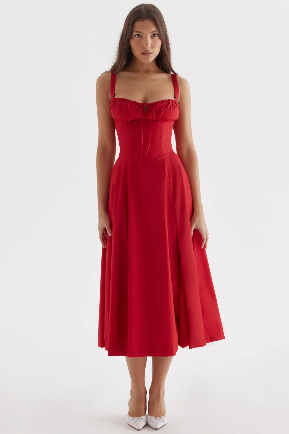 Heidi-Mode | Sonnenlicht Bustier Carmen Druck