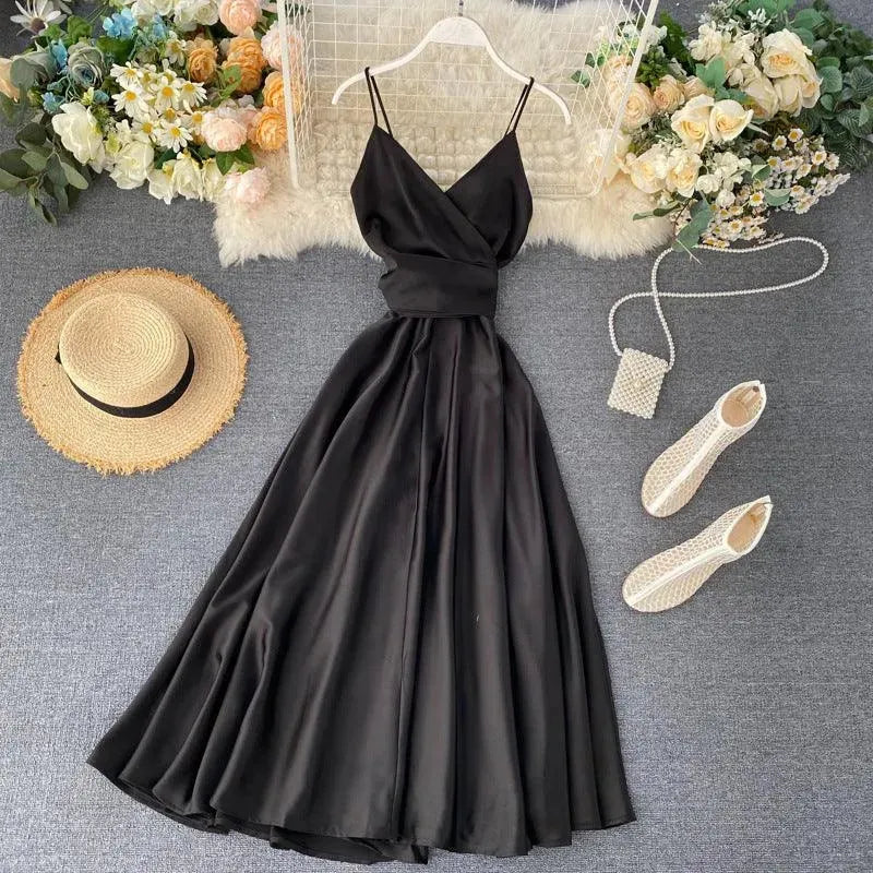 Heidi-Mode | Goddess Ankle Binding Taille Kleid