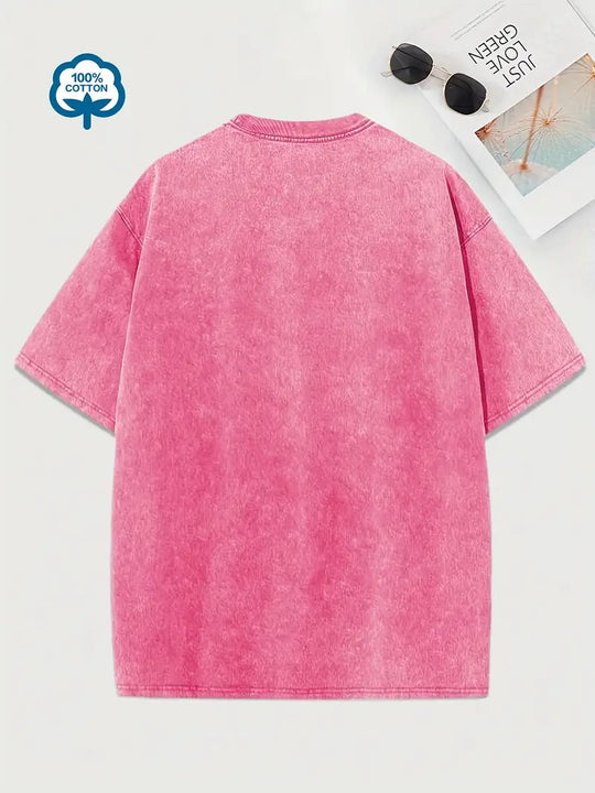 Heidi-Mode | Baumwoll-T-Shirt mit Rundhalsausschnitt