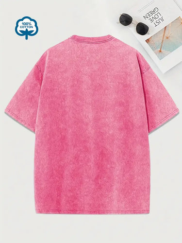 Heidi-Mode | Baumwoll-T-Shirt mit Rundhalsausschnitt