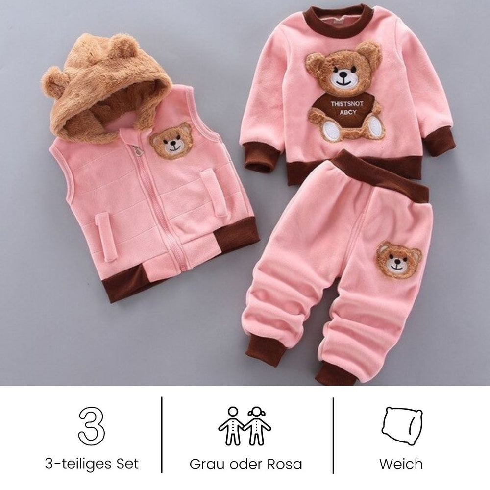 teddybär kostüm für ihr baby (3-teiliges set)