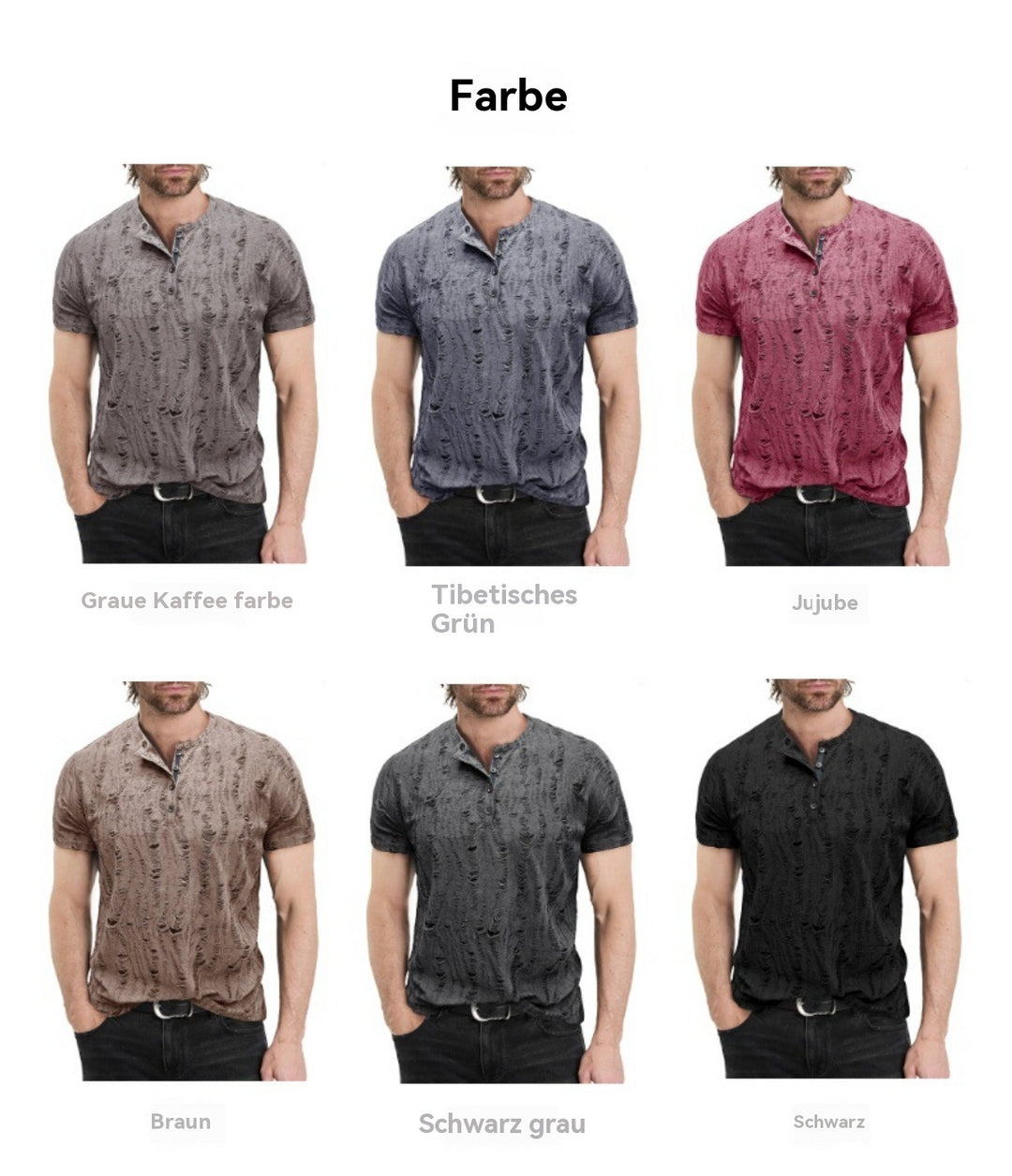 Heidi Mode | Außenhandel lässiges Henry-Hemd