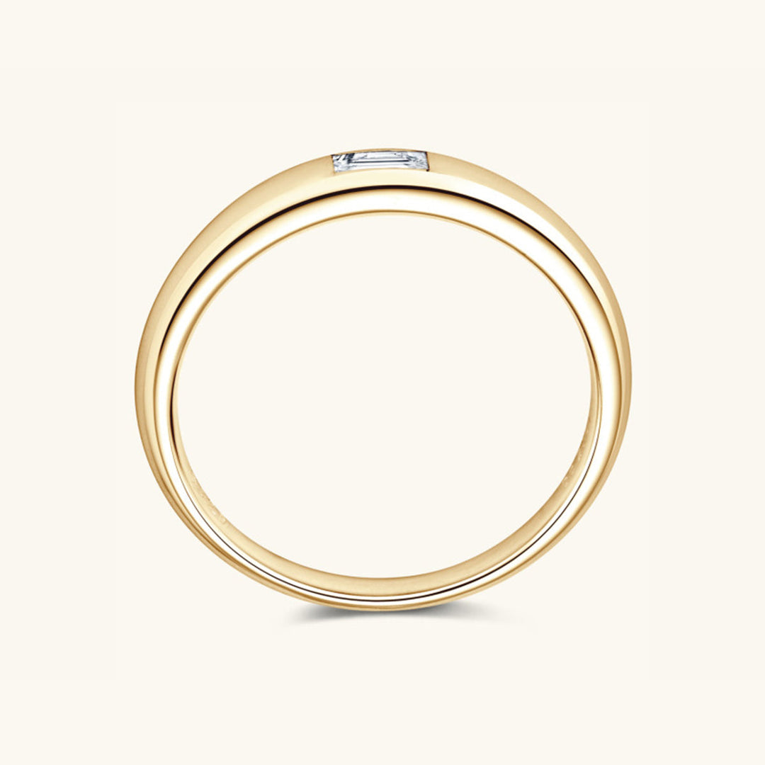 Heidi-Mode | 925 Sterling Silber Eingelassener Moissanite Ring