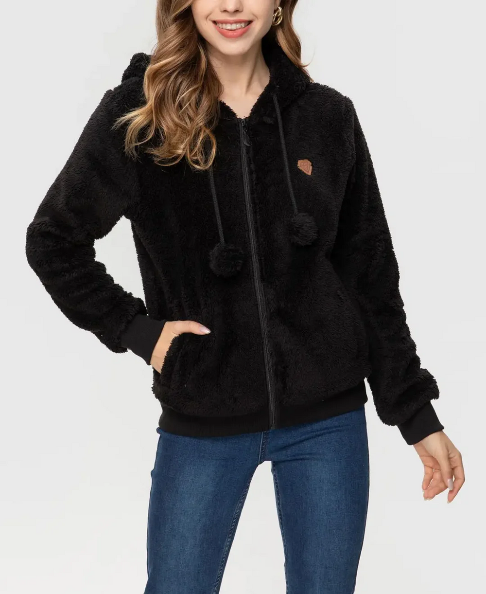 Heidi-Mode | Jacke Mit Kapuze Und Reißverschluss, Fleece-Weste Damen