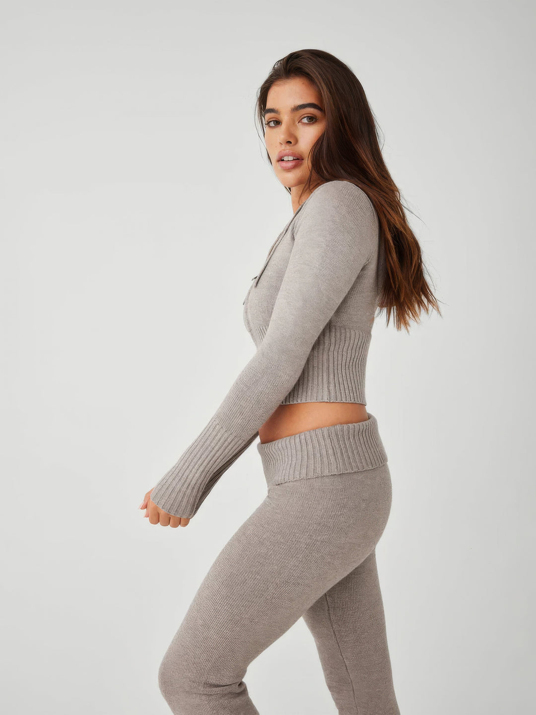 Heidi-Mode | Luxe Weiches Strickwaren Komfort Set