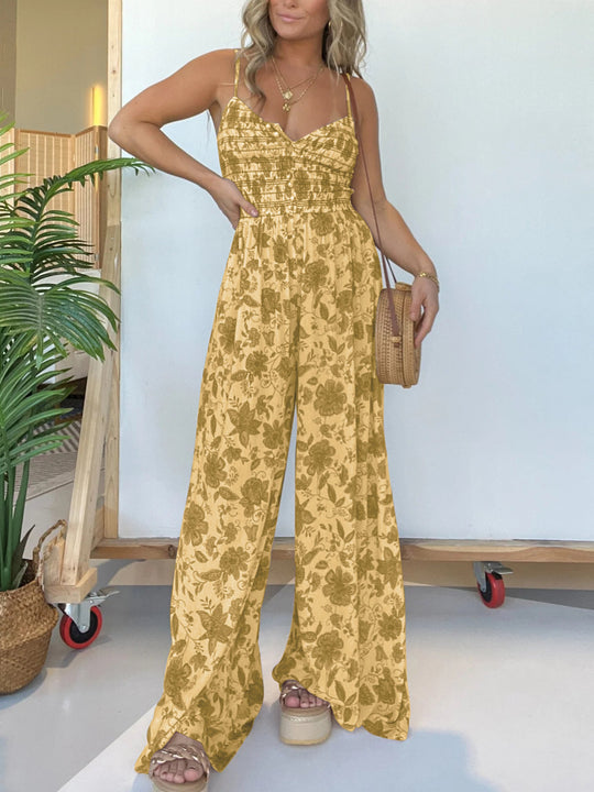 Heidi - Rüschen-Jumpsuit mit Blumenmuster