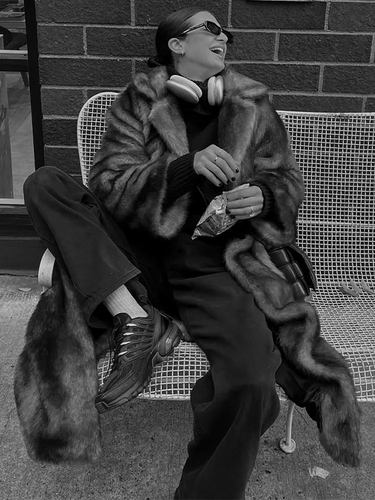 Heidi-Mode | Flauschiger Winter Trenchcoat