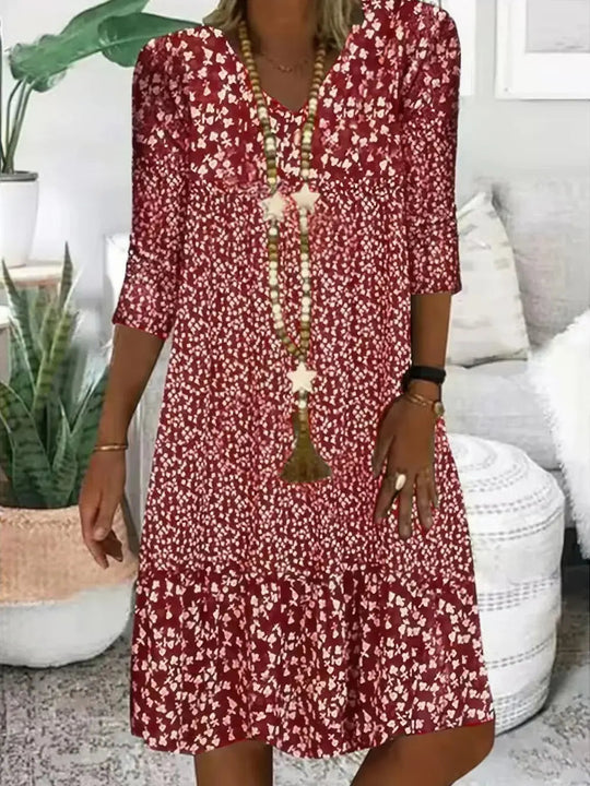 Heidi-Mode | Damen Sommerkleid mit Blumenmuster