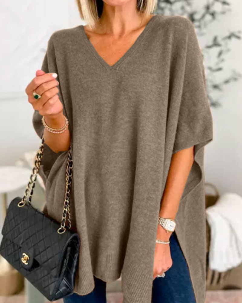 Heidi-Mode | Stylischer Pullover mit V-Ausschnitt für Damen