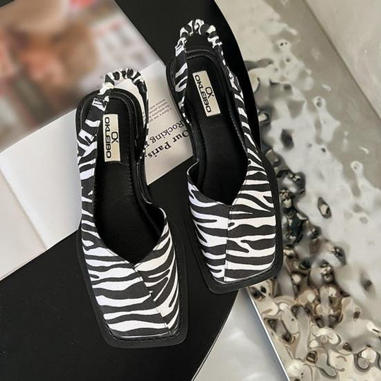 Heidi-Mode | Nose Flats Pu Fashion Sandalen