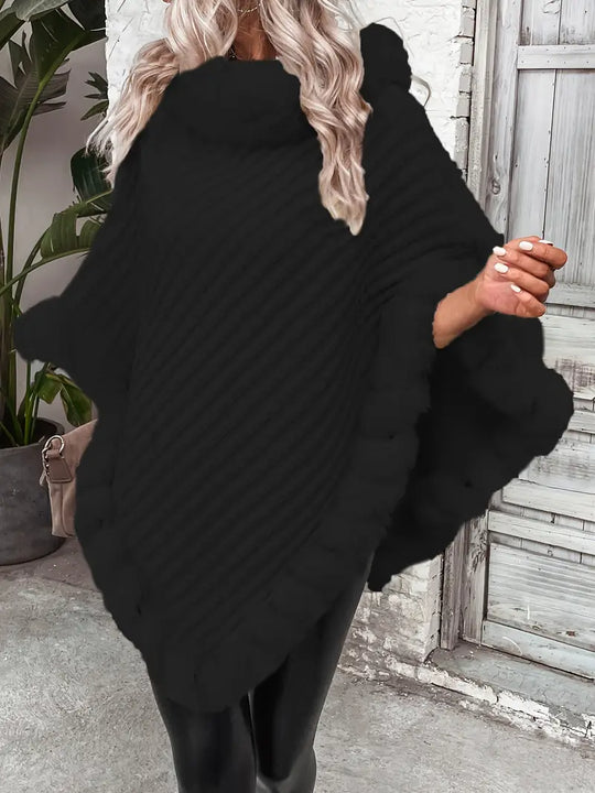 Heidi-Mode | Poncho-Style Strickpullover