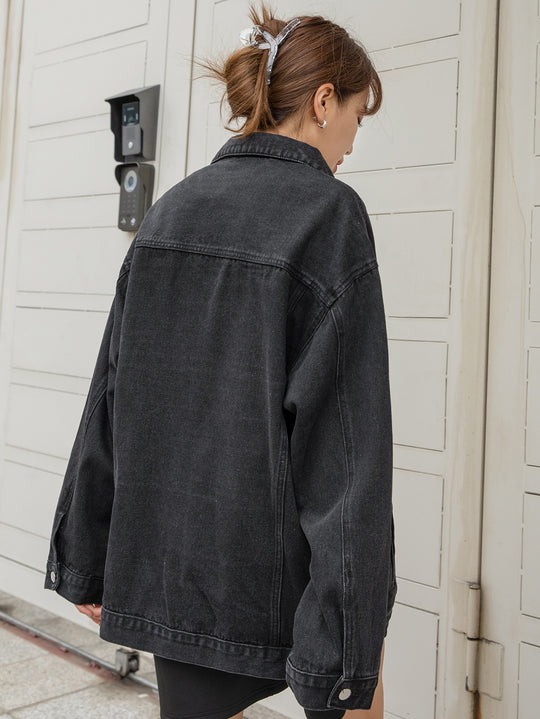 Heidi Mode | Denimjacke mit Drop-Shoulder und Klappentaschen