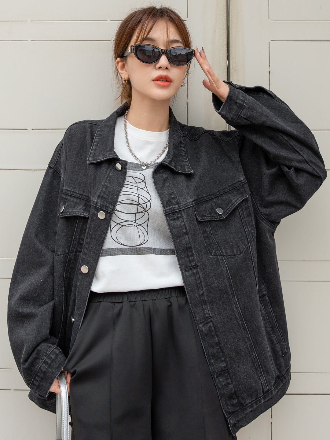 Heidi Mode | Denimjacke mit Drop-Shoulder und Klappentaschen