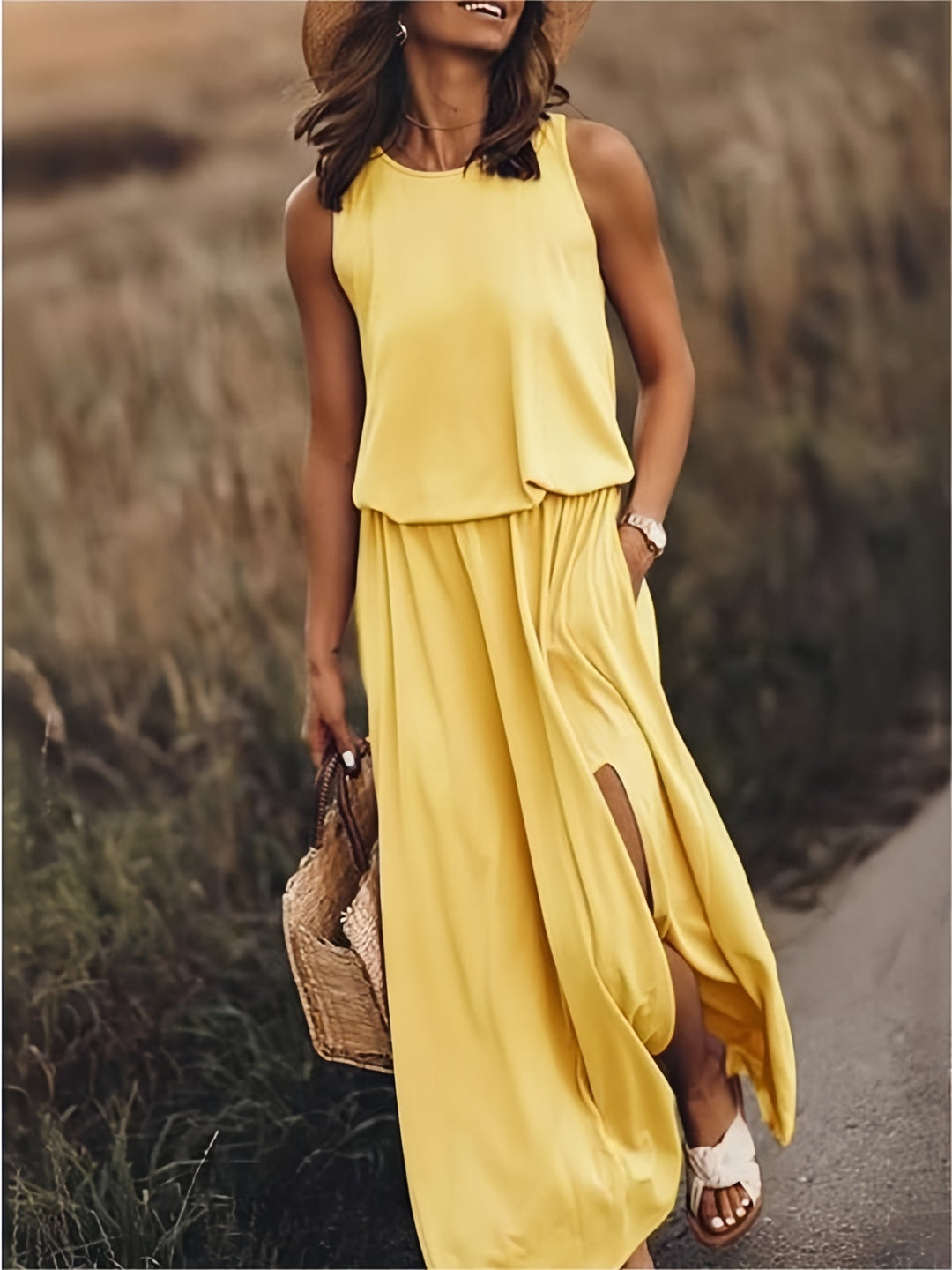Heidi-Mode | Frauen Modal Boho Maxi Kleid Farben