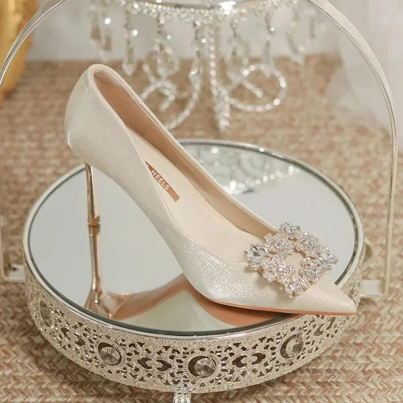 Heidi-Mode | Brautschuhe Stiletto mit Strass