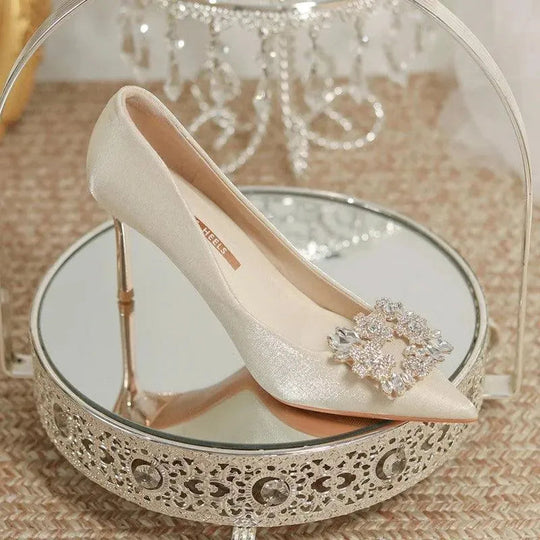 Heidi-Mode | Brautschuhe Stiletto mit Strass