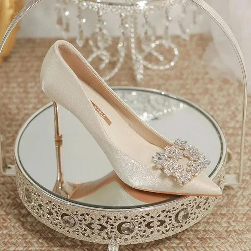 Heidi-Mode | Brautschuhe Stiletto mit Strass
